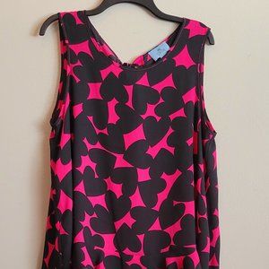 CECE womens fashion tank neck tie back